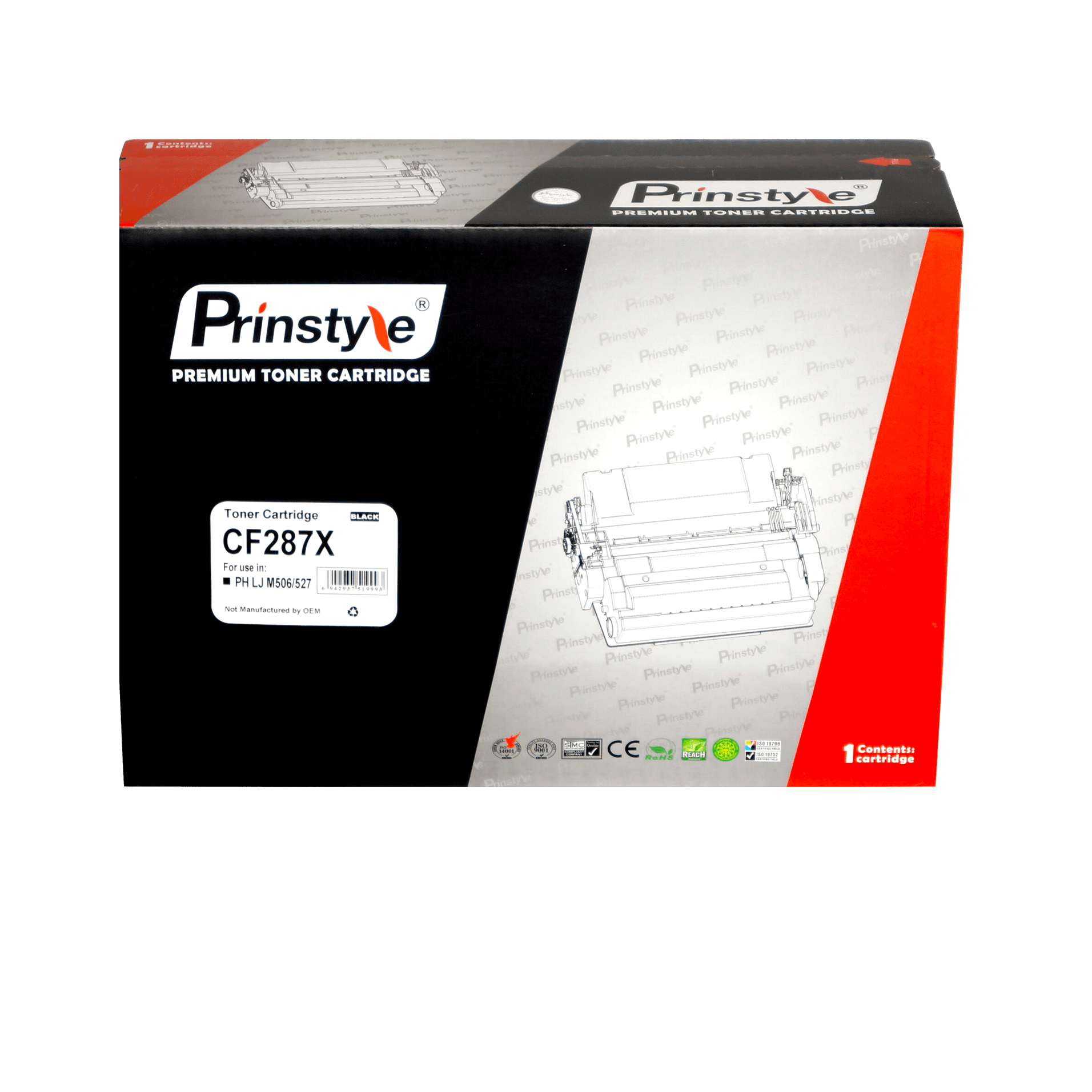 Prinstyle - CF287X Rinde 18,000 Páginas